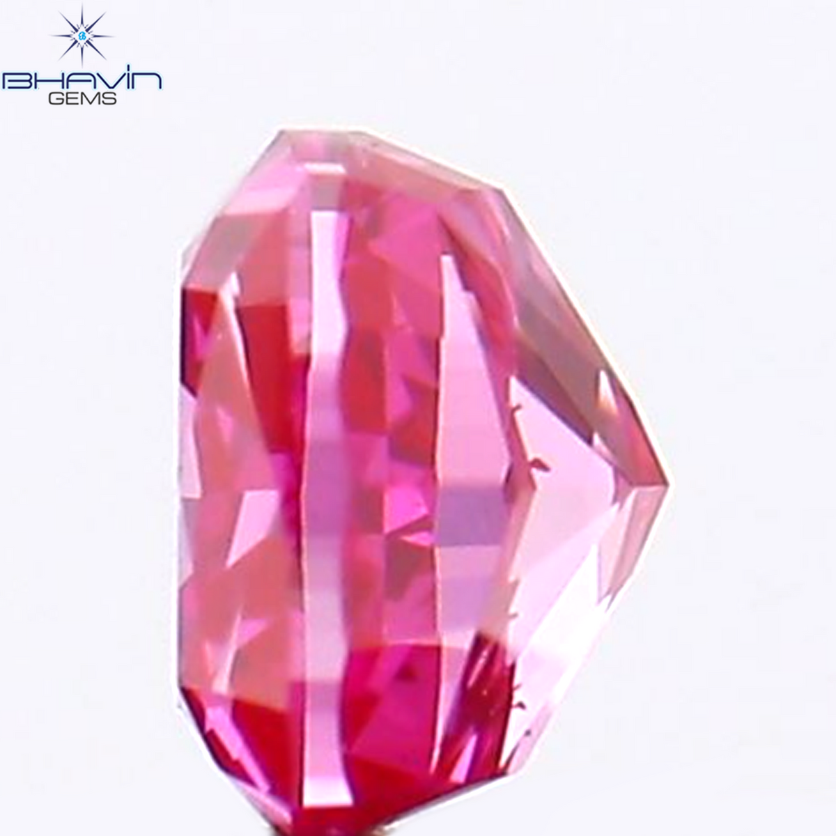 0.14 CT Natural Cushion Diamond Enhanced Pink Color Clarity VS1 (2.88 MM)
