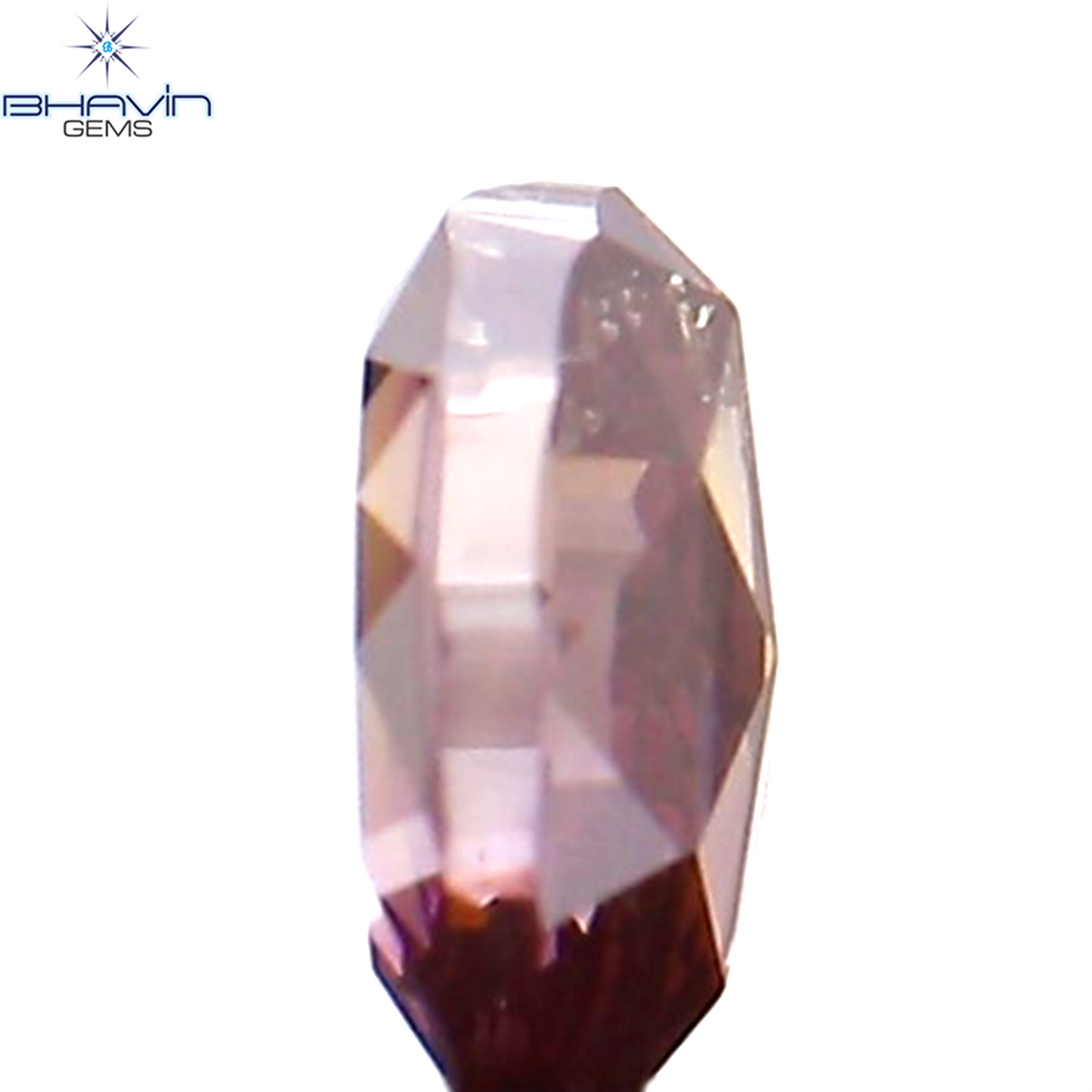 0.15 CT Natural Oval Diamond Enhanced Pink Color Clarity VS2 (3.50 MM)
