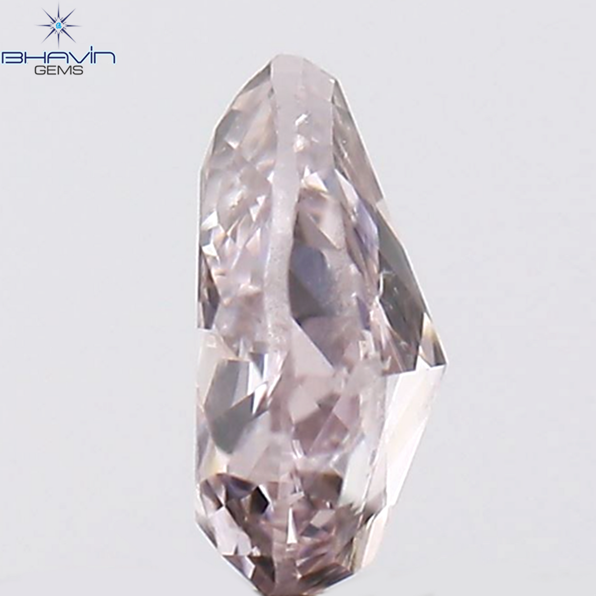 0.05 CT ペアシェイプ ナチュラル ダイヤモンド ピンク色 SI1 クラリティ (2.95 MM)