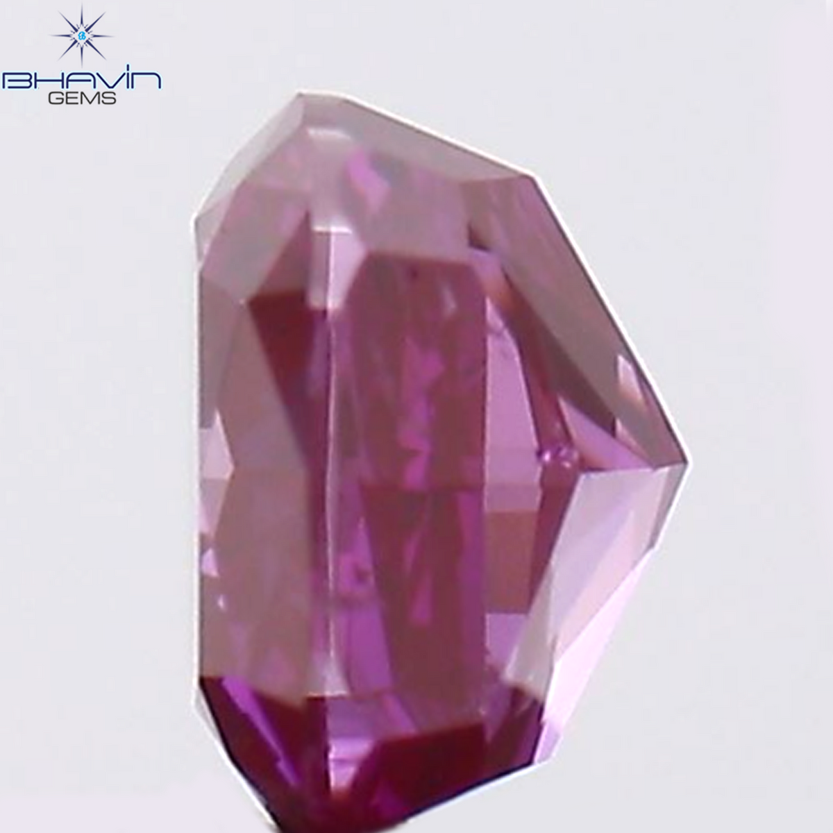0.08 CT クッション シェイプ ナチュラル ルース ダイヤモンド 強化ピンク色 VS2 クラリティ (2.45 MM)