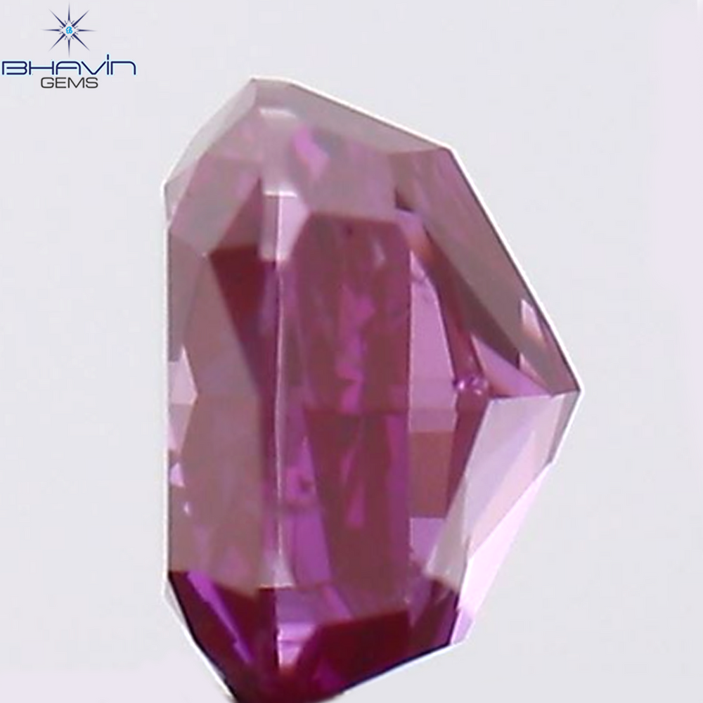 0.19 CT Cushion Shape Natural Loose Diamond Enhanced Pink Color VS2 Clarity (3.40 MM)