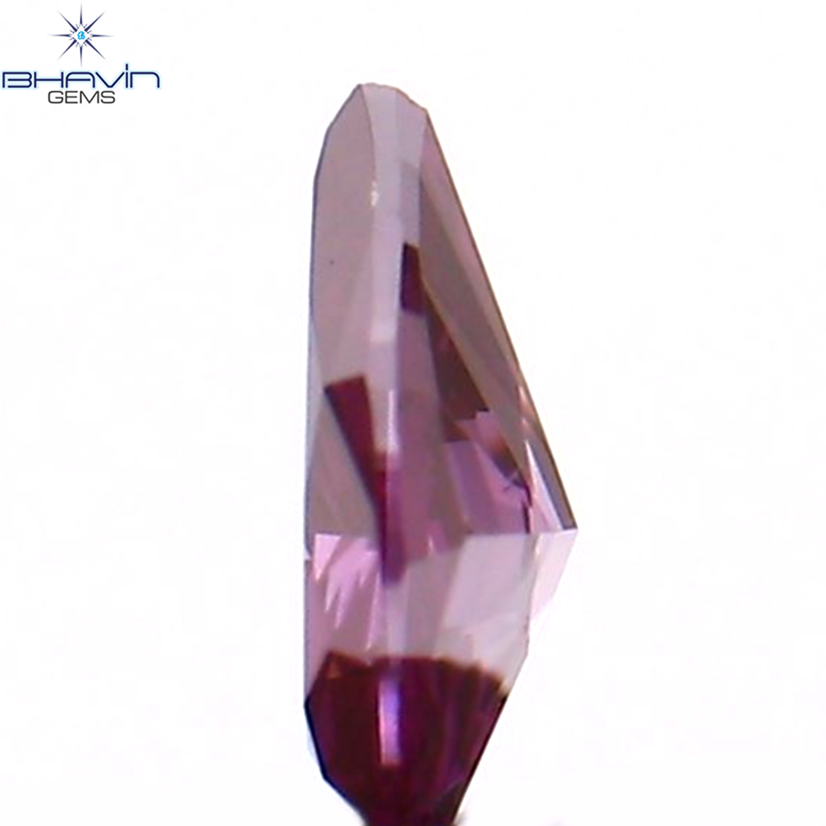 0.08 CT Natural Pear Diamond Enhanced Pink Color Clarity VS1 (3.56 MM)