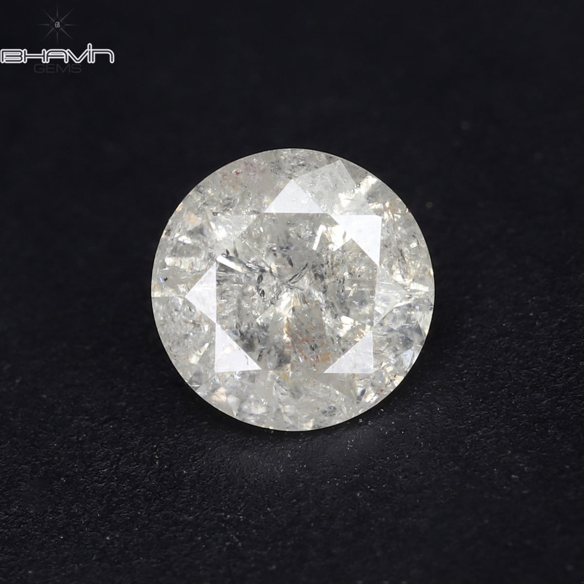 0.39 CT Natural Round Diamond White Color Clarity I3 (4.65 MM)