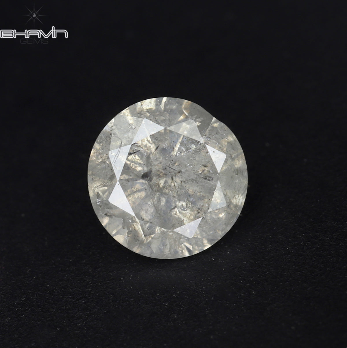 0.54 CT Natural Round Diamond White Color Clarity I3 (5.13 MM)