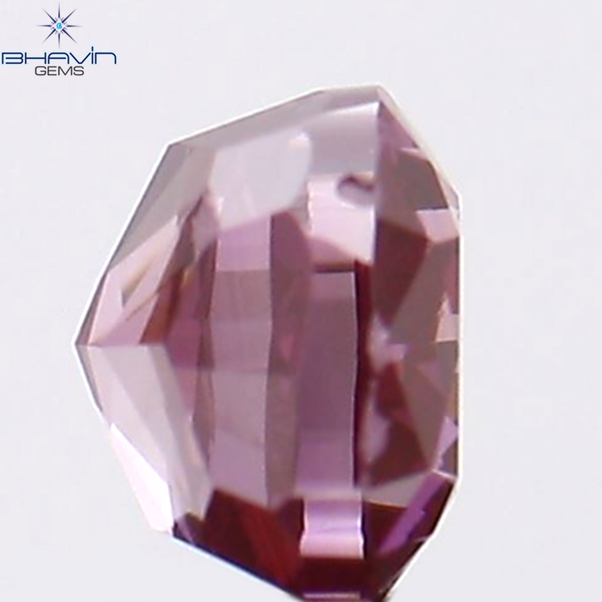 0.07 CT クッション シェイプ ナチュラル ルース ダイヤモンド 強化ピンク色 VS2 クラリティ (2.36 MM)