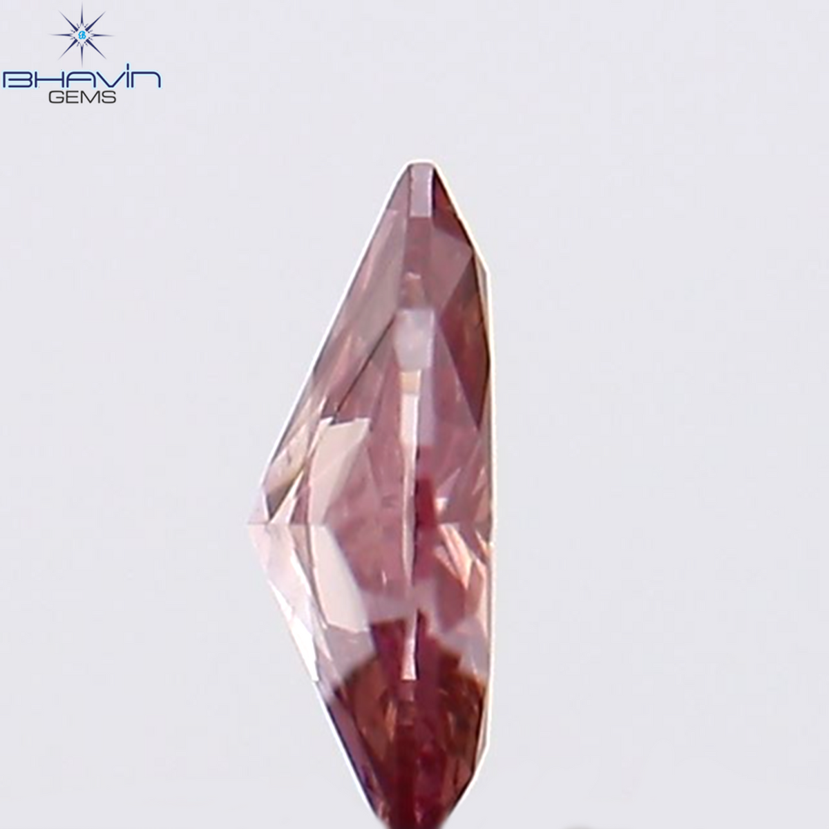 0.09 CT Natural Marquise Diamond Enhanced Pink Color Clarity VS1 (4.09 MM)