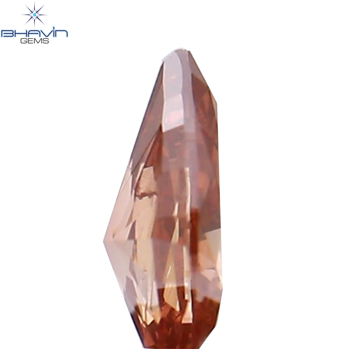 0.12 CT Natural Pear Diamond Enhanced Pink Color Clarity SI1 (4.19 MM)