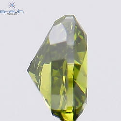 0.21 CT Heart Shape Natural Diamond Green Color VS1 Clarity (3.61 MM)
