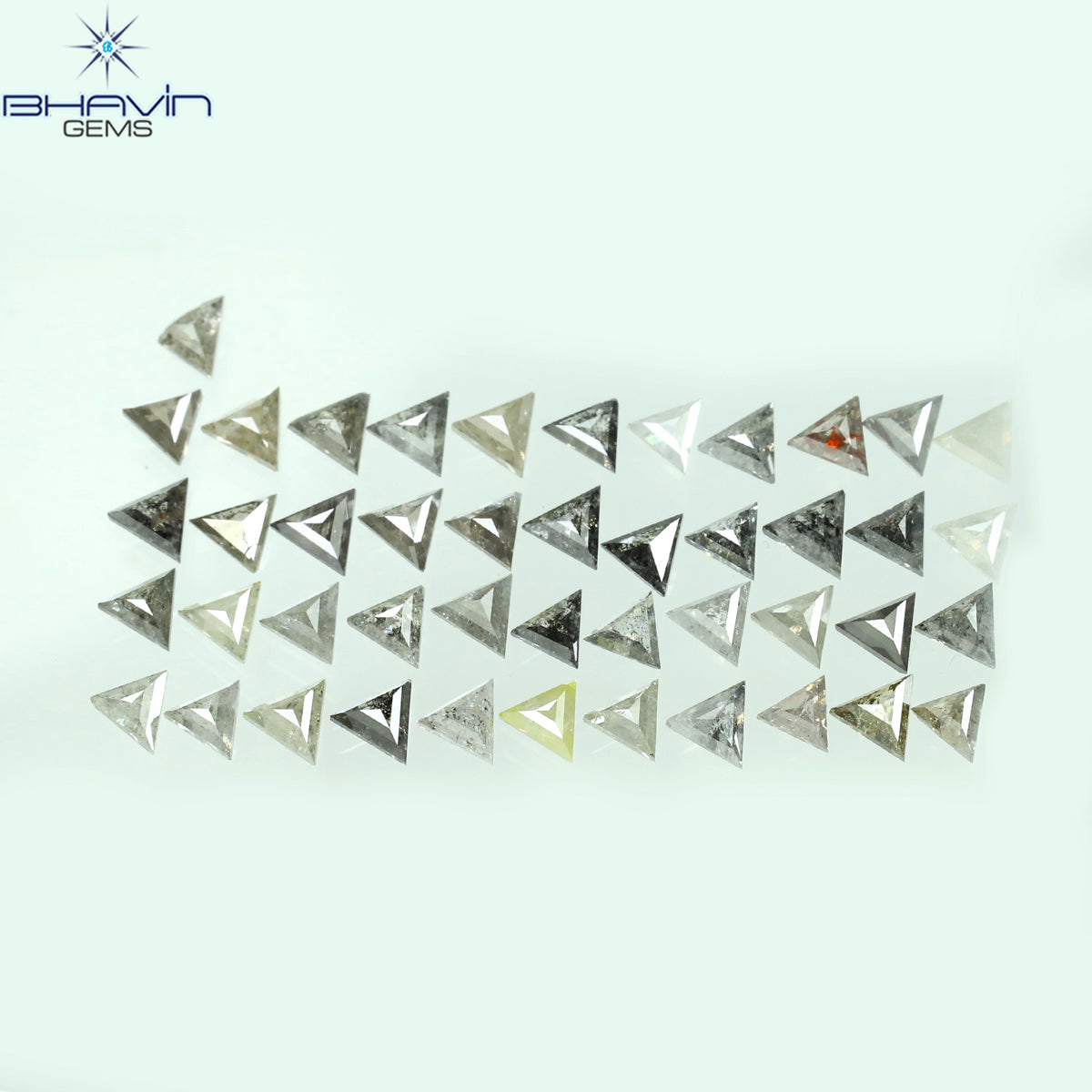 0.05 CT/5 ピース ラウンド シェイプ ナチュラル ルース ダイヤモンド ピンク カラー I1 クラリティ (0.05 MM)