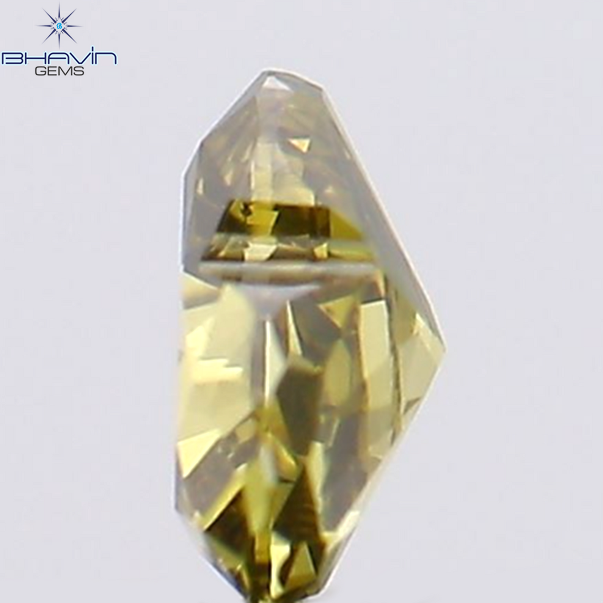 0.16 CT Natural Heart Diamond Green Color Clarity VS1 (3.55 MM)