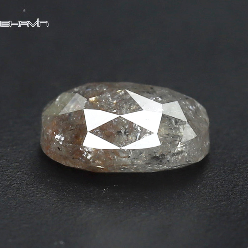 1.04 CT オーバルシェイプ ナチュラル ダイヤモンド ホワイト ミルキー カラー I3 クラリティ (6.70 MM)