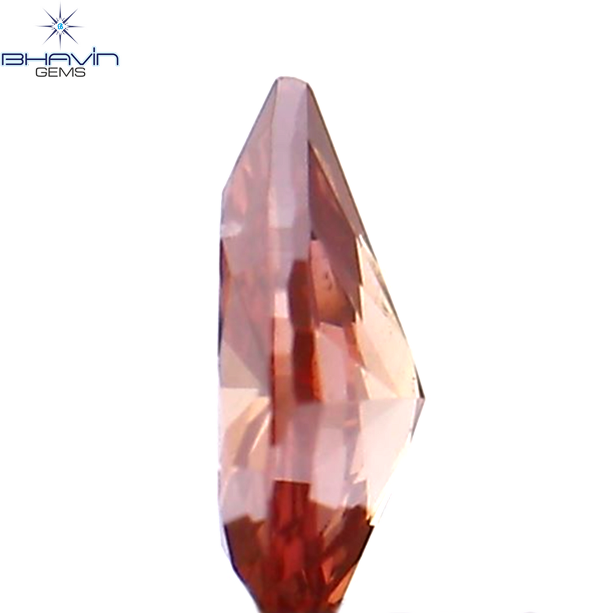 0.11 CT Natural Pear Diamond Enhanced Pink Color Clarity SI1 (4.17 MM)