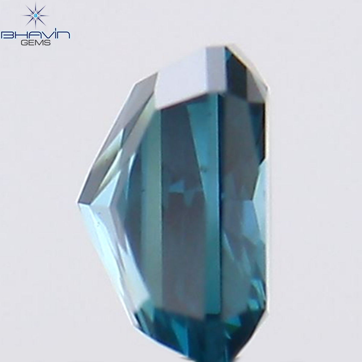 0.17 CT Natural Radiant Diamond Enhanced Blue Color Clarity VS2 (3.17 MM)