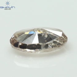 0.29 CT Oval Shape Natural Diamond Brown Pink Color I1 Clarity (4.97 MM)