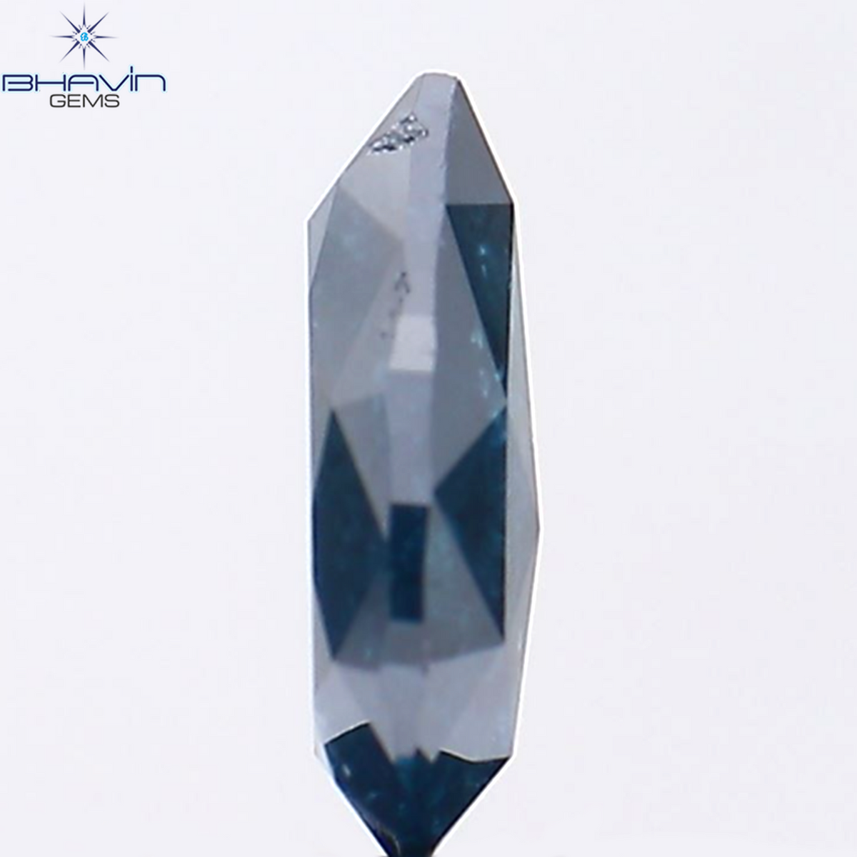 0.97 CT Natural Pear Diamond Enhanced Blue Color Clarity I3 (7.86 MM)