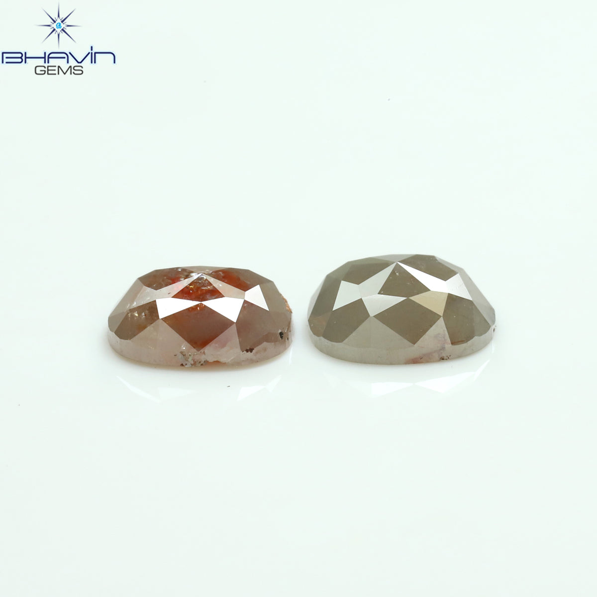 1.00 CT/3 ピース ミックス シェイプ ナチュラル ダイヤモンド ソルト アンド ペッパー カラー I3 クラリティ (4.30 MM)