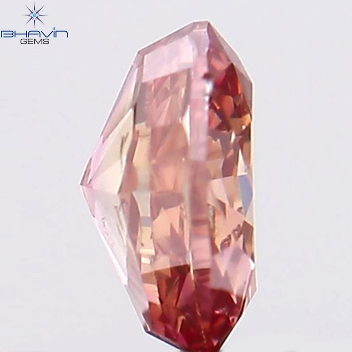 0.24 CT Natural Oval Diamond Enhanced Pink Color Clarity VS2 (4.40 MM)