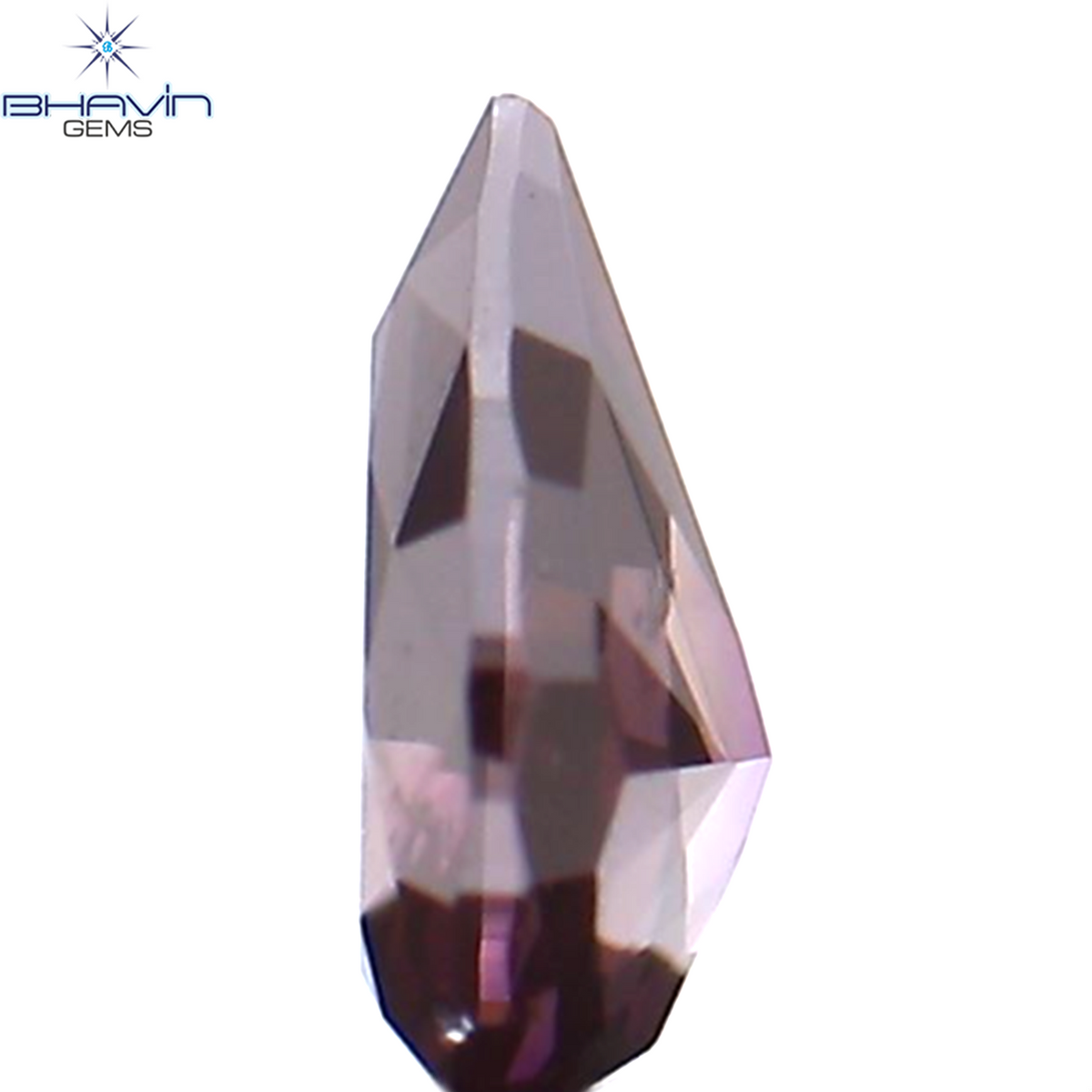0.12 CT ペアシェイプ ナチュラル ダイヤモンド 強化ピンク色 VS2 クラリティ (3.87 MM)