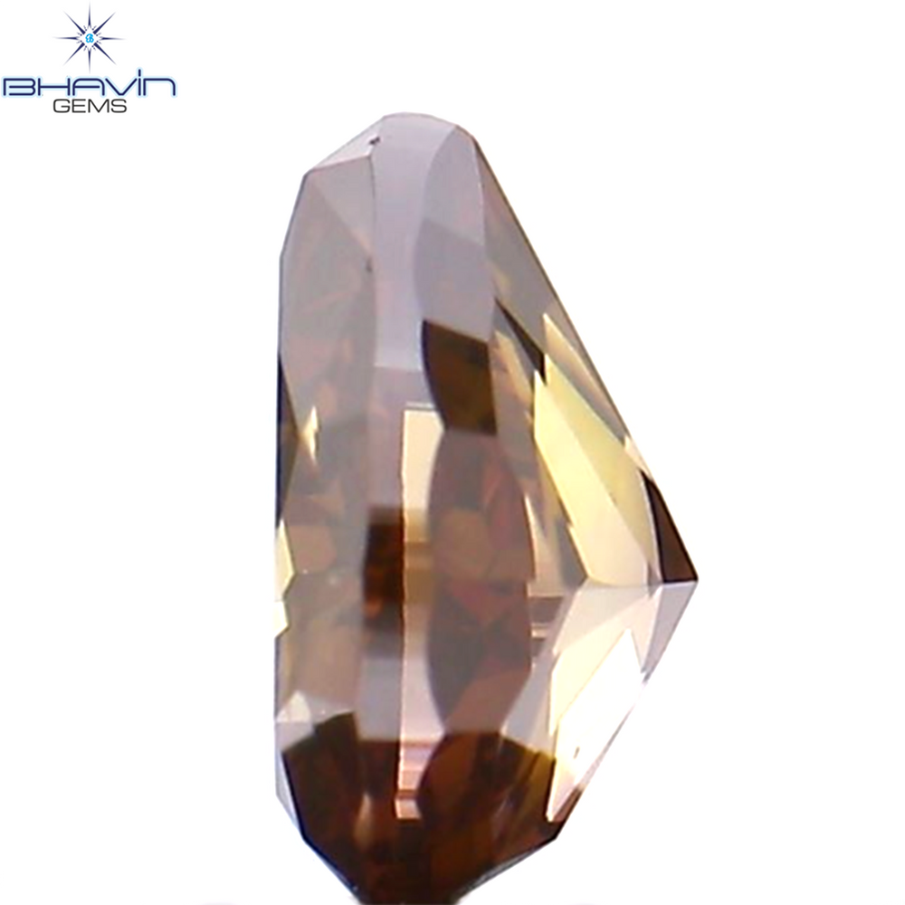 0.28 CT Pear Shape Natural Diamond Pink Color SI1 Clarity (4.65 MM)