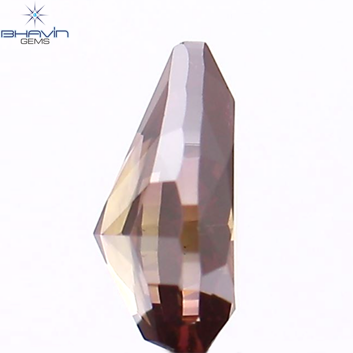 0.32 CT Natural Pear Diamond Enhanced Pink Color Clarity VS1 (5.33 MM)
