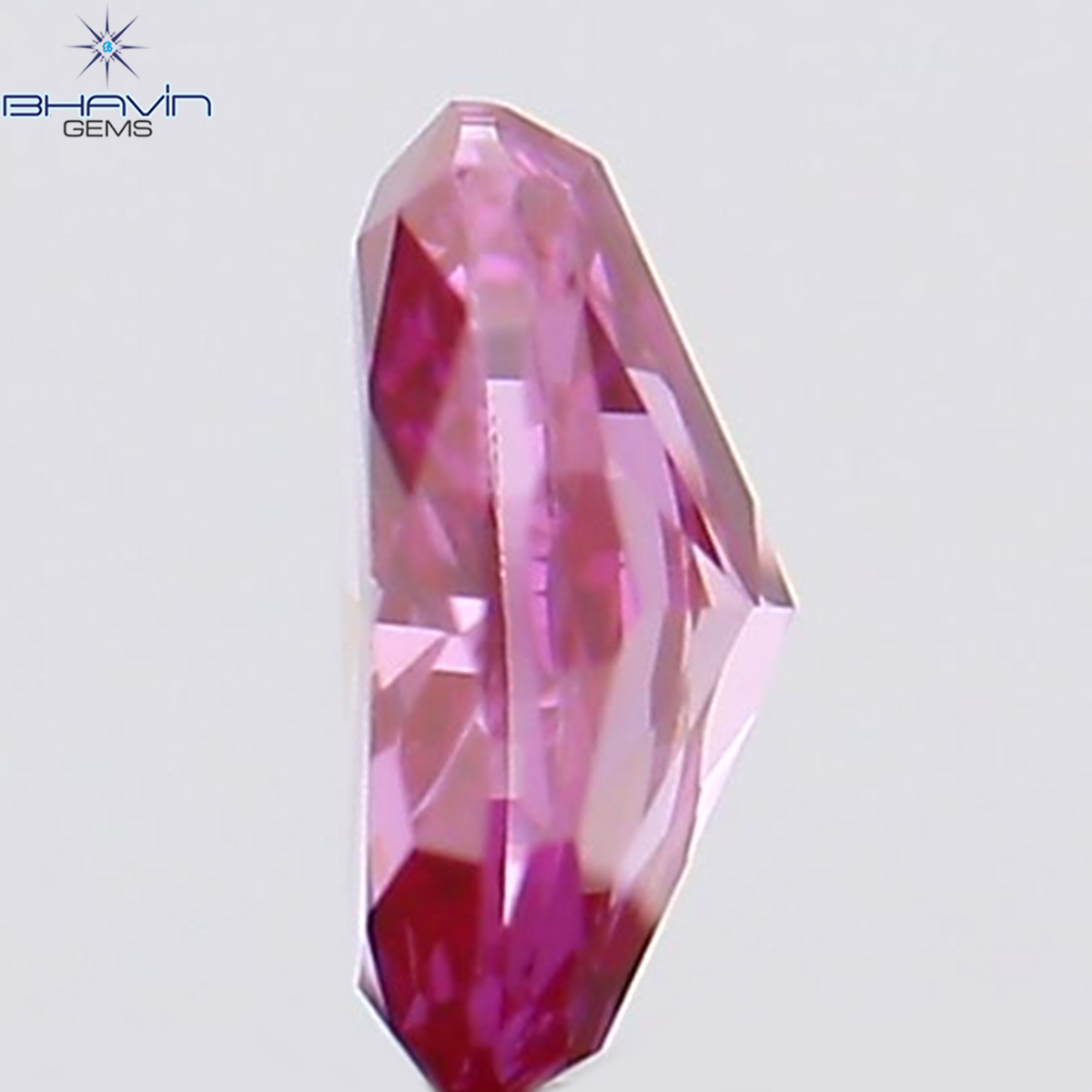 0.08 CT Natural Oval Diamond Enhanced Pink Color Clarity VS1 (3.16 MM)
