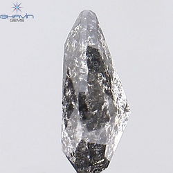 0.69 CT Pear Shape Natural Loose Diamond Salt And Pepper Color I3 Clarity (7.06 MM)