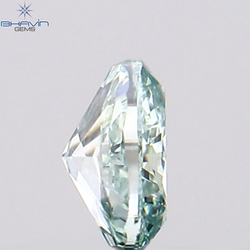0.10 CT Oval Shape Natural Diamond Bluish Green Color VS1 Clarity (3.57 MM)