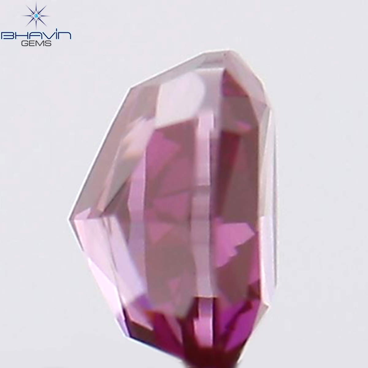 0.16 CT Natural Cushion Diamond Enhanced Pink Color Clarity VS1 (3.13 MM)