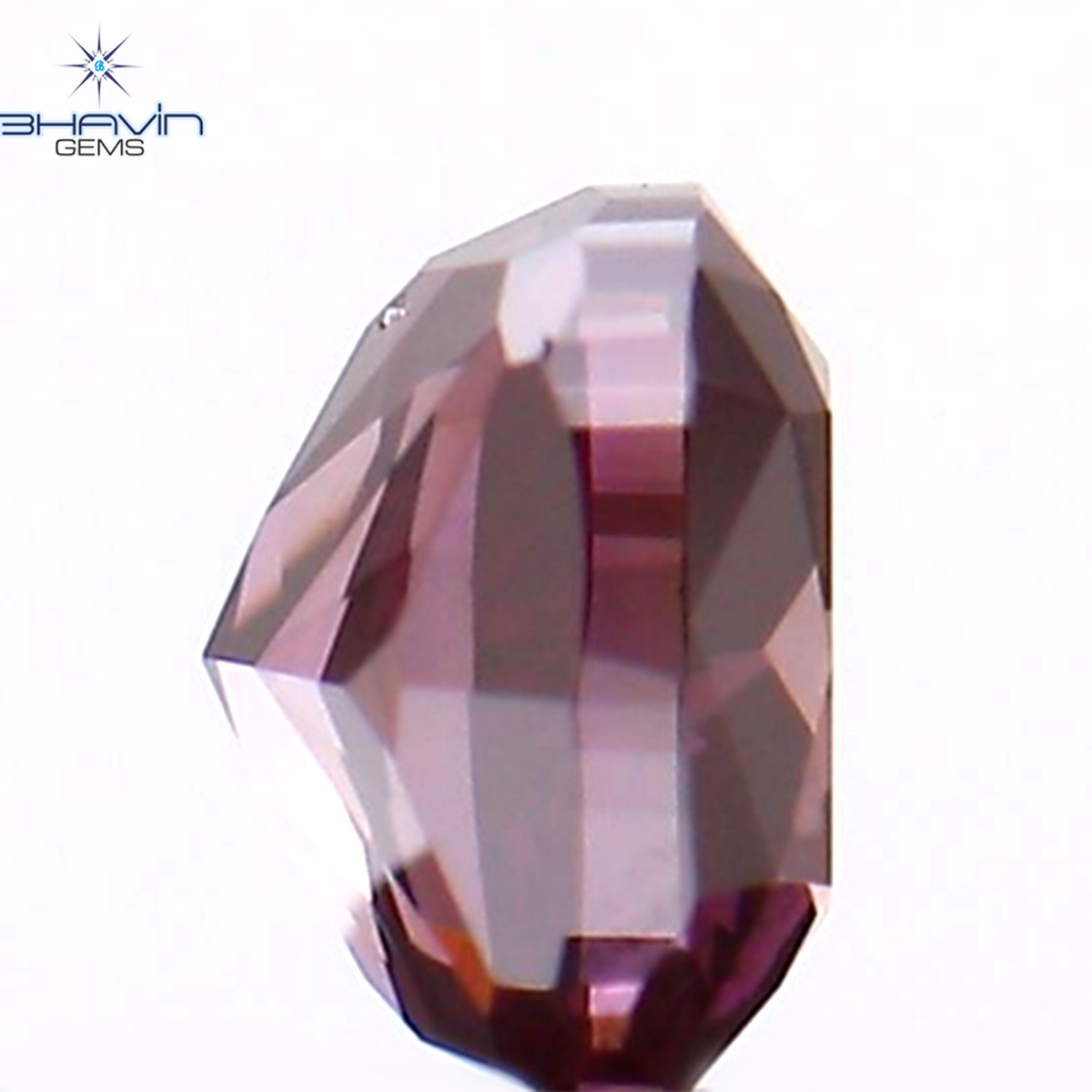 0.23 CT クッション シェイプ ナチュラル ルース ダイヤモンド 強化ピンク色 VS1 クラリティ (3.37 MM)