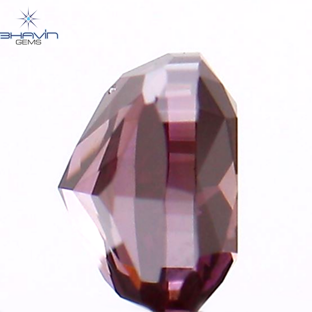 0.23 CT Cushion Shape Natural Loose Diamond Enhanced Pink Color VS1 Clarity (3.37 MM)