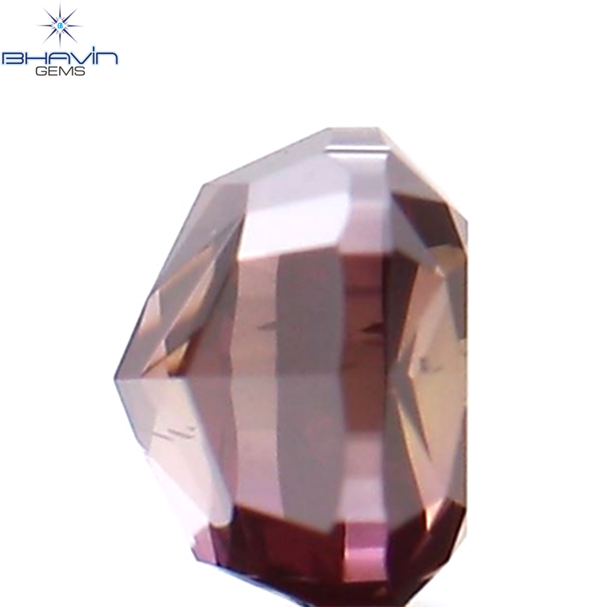 0.27 CT クッション シェイプ ナチュラル ルース ダイヤモンド 強化ピンク色 VS2 クラリティ (3.51 MM)