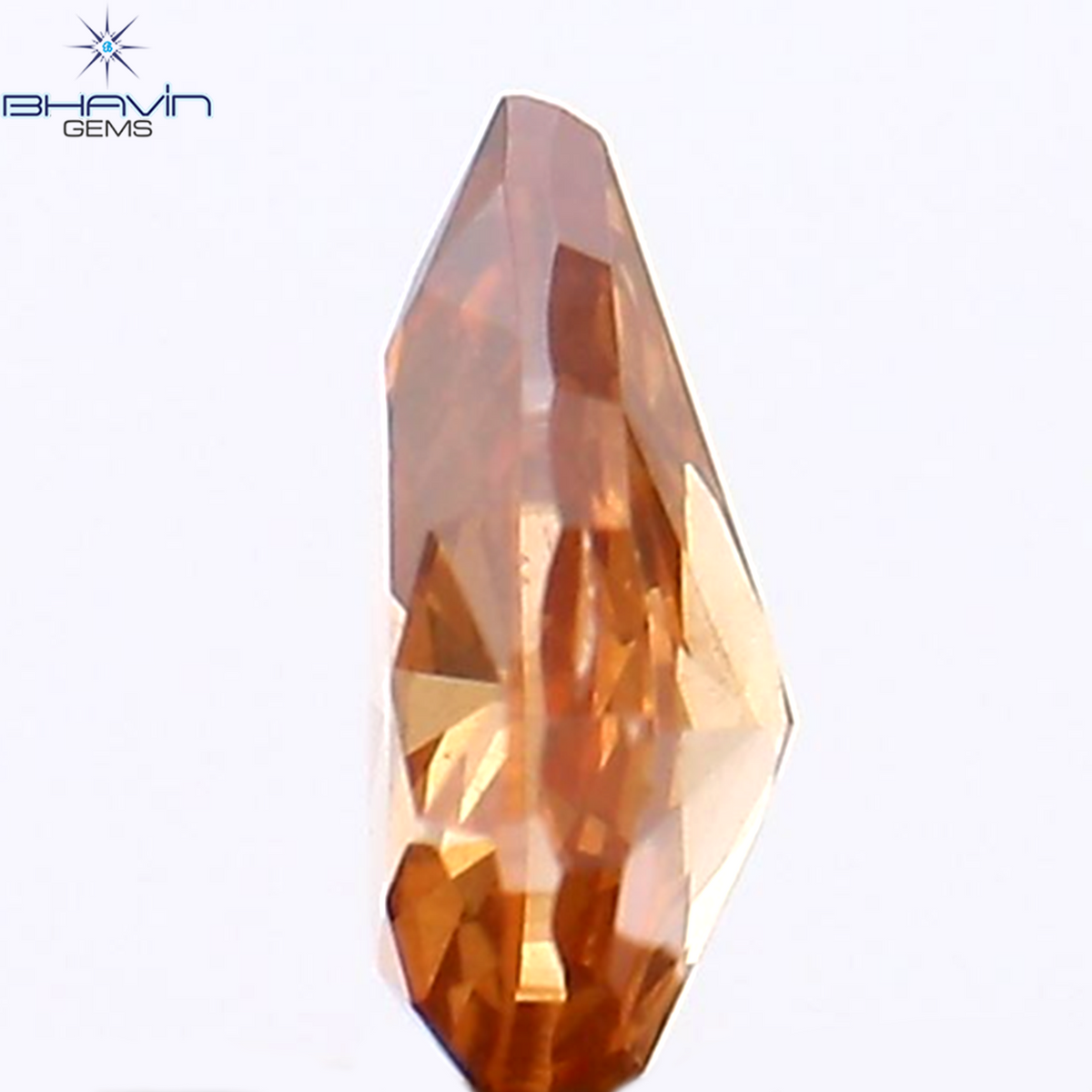 0.16 CT Natural Pear Diamond Enhanced Pink Color Clarity SI1 (4.38 MM)