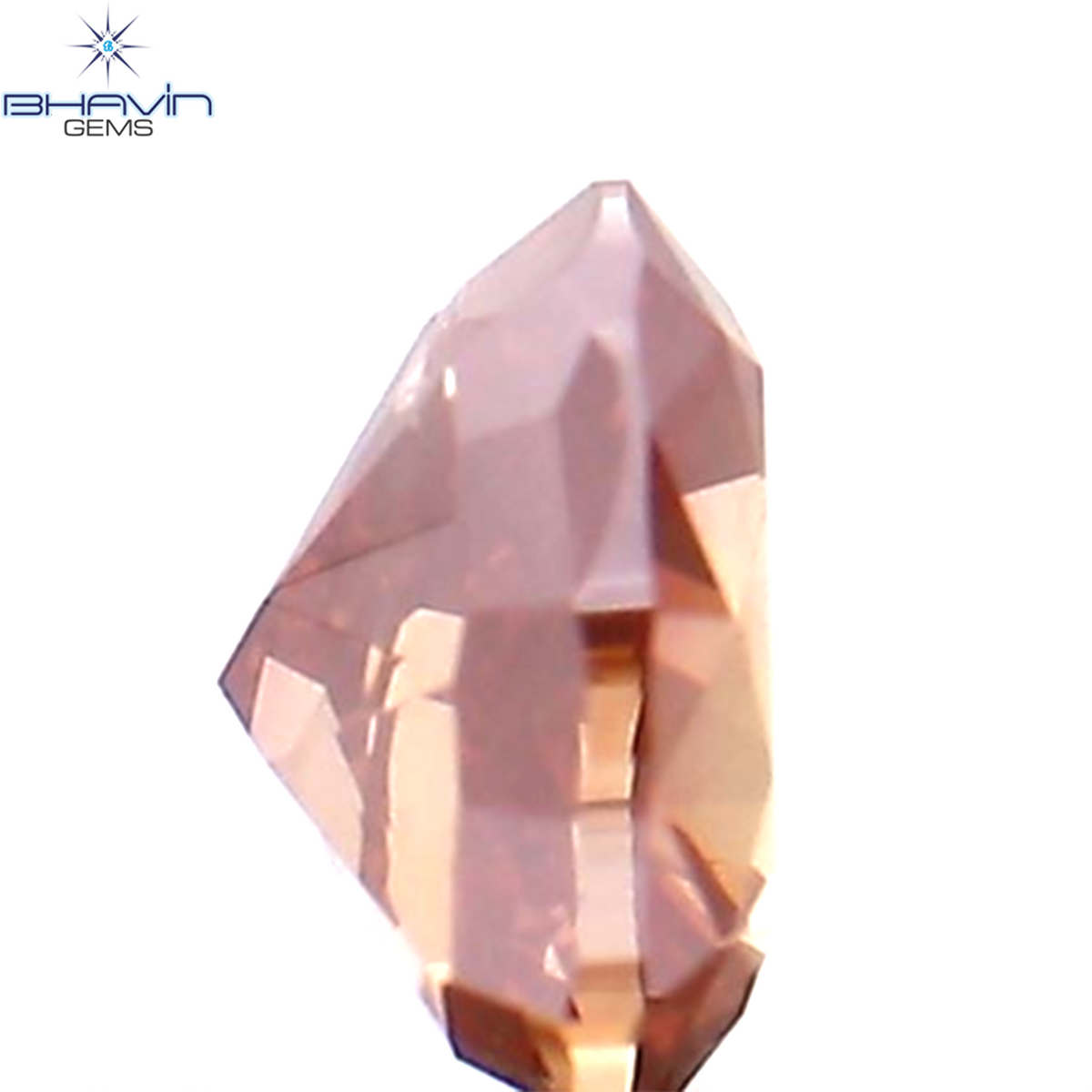 0.20 CT ハート シェイプ エンハンスト ピンク カラー ナチュラル ルース ダイヤモンド SI2 クラリティ (3.91 MM)