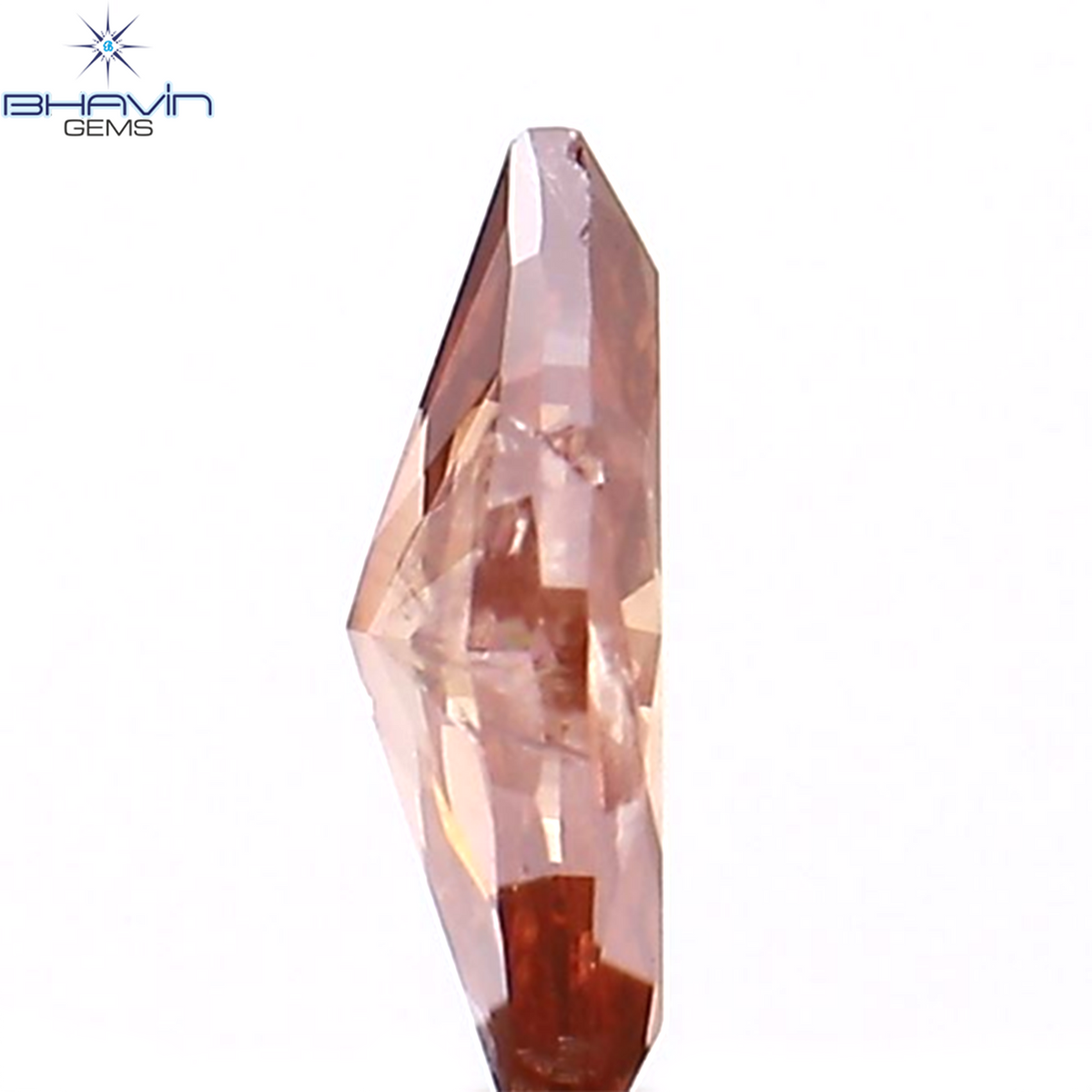 0.25 CT マーキス シェイプ ナチュラル ダイヤモンド ピンク カラー I1 クラリティ (6.14 MM)