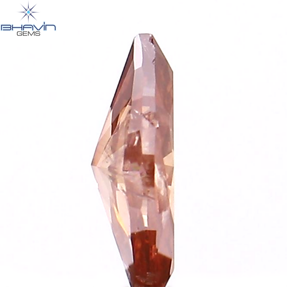 0.25 CT Marquise Shape Natural Diamond Pink Color I1 Clarity (6.14 MM)