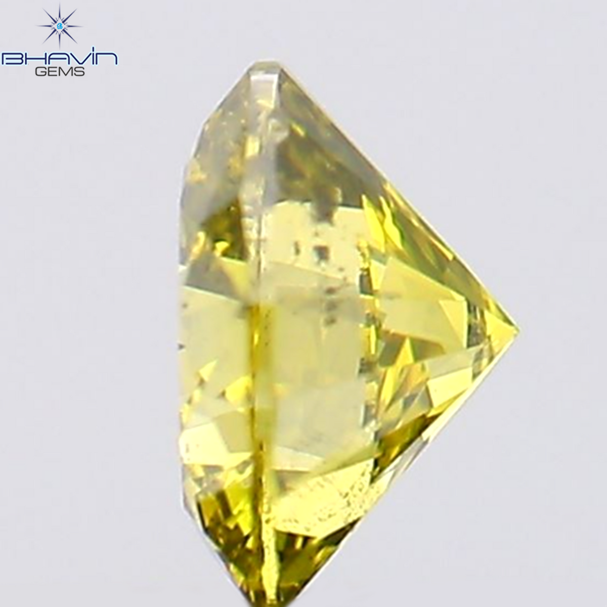 0.29 CT ラウンド シェイプ ナチュラル ダイヤモンド イエロー カラー SI1 クラリティ (4.26 MM)