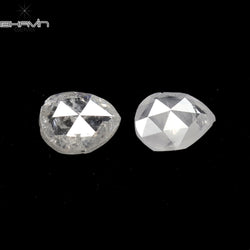 0.18 CT/2 Pcs Heart Shape Natural Diamond White Color I3 Clarity (3.38 MM)