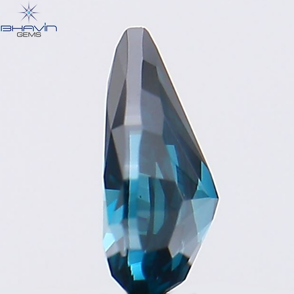 0.24 CT Natural Pear Diamond Enhanced Blue Color Clarity VS2 (4.93 MM)