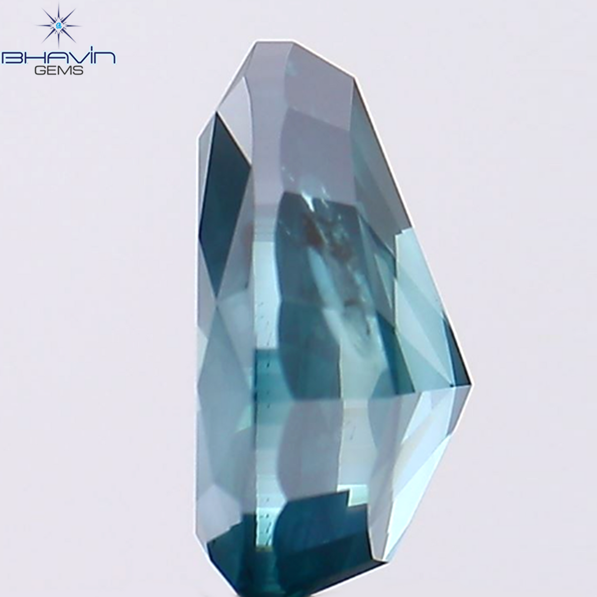 0.01 CT Natural Pear Diamond Enhanced Blue Color Clarity SI2 (7.22 MM)