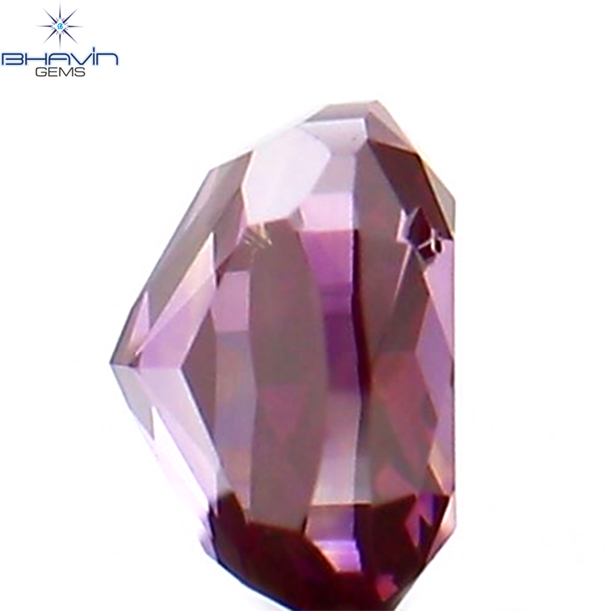 0.13 CT Natural Cushion Diamond Enhanced Pink Color Clarity SI1 (2.98 MM)