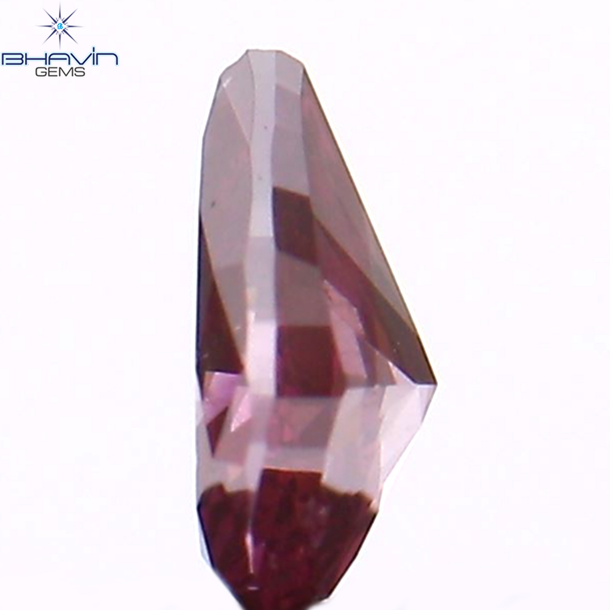 0.12 CT ペアシェイプ ナチュラル ダイヤモンド 強化ピンク色 VS2 クラリティ (3.87 MM)