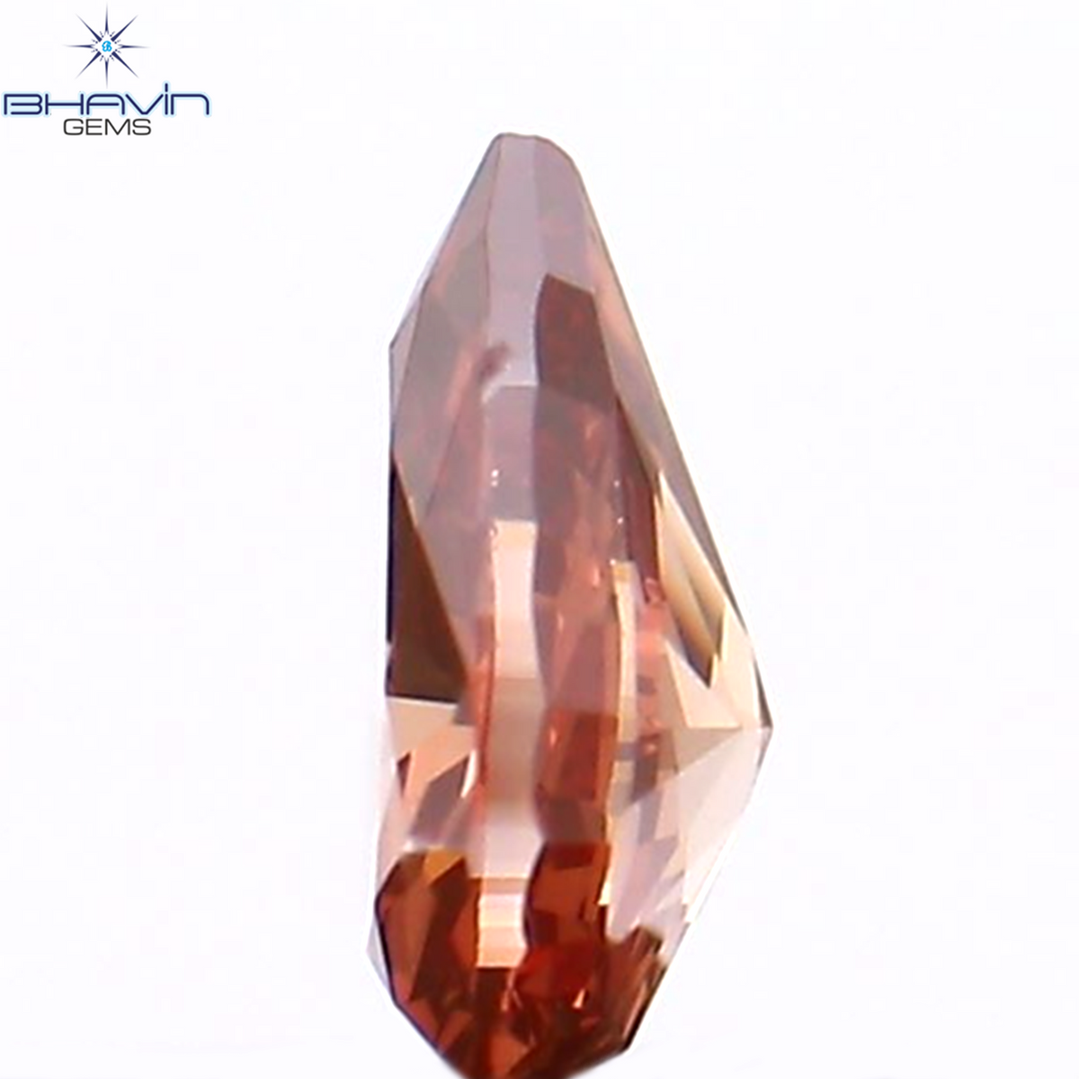 0.14 CT Natural Pear Diamond Enhanced Pink Color Clarity VS2 (4.15 MM)