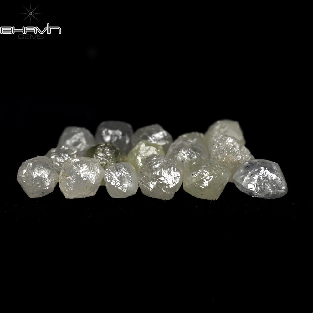 3.07 CT/16 PCS Rough Shape White Color Natural Diamond I3 Clarity (3.05 MM)