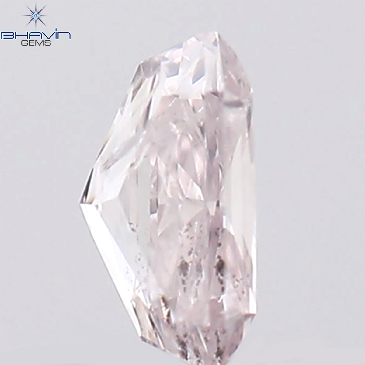 0.16 CT Natural Radiant Diamond Pink Color Clarity I1 (3.80 MM)