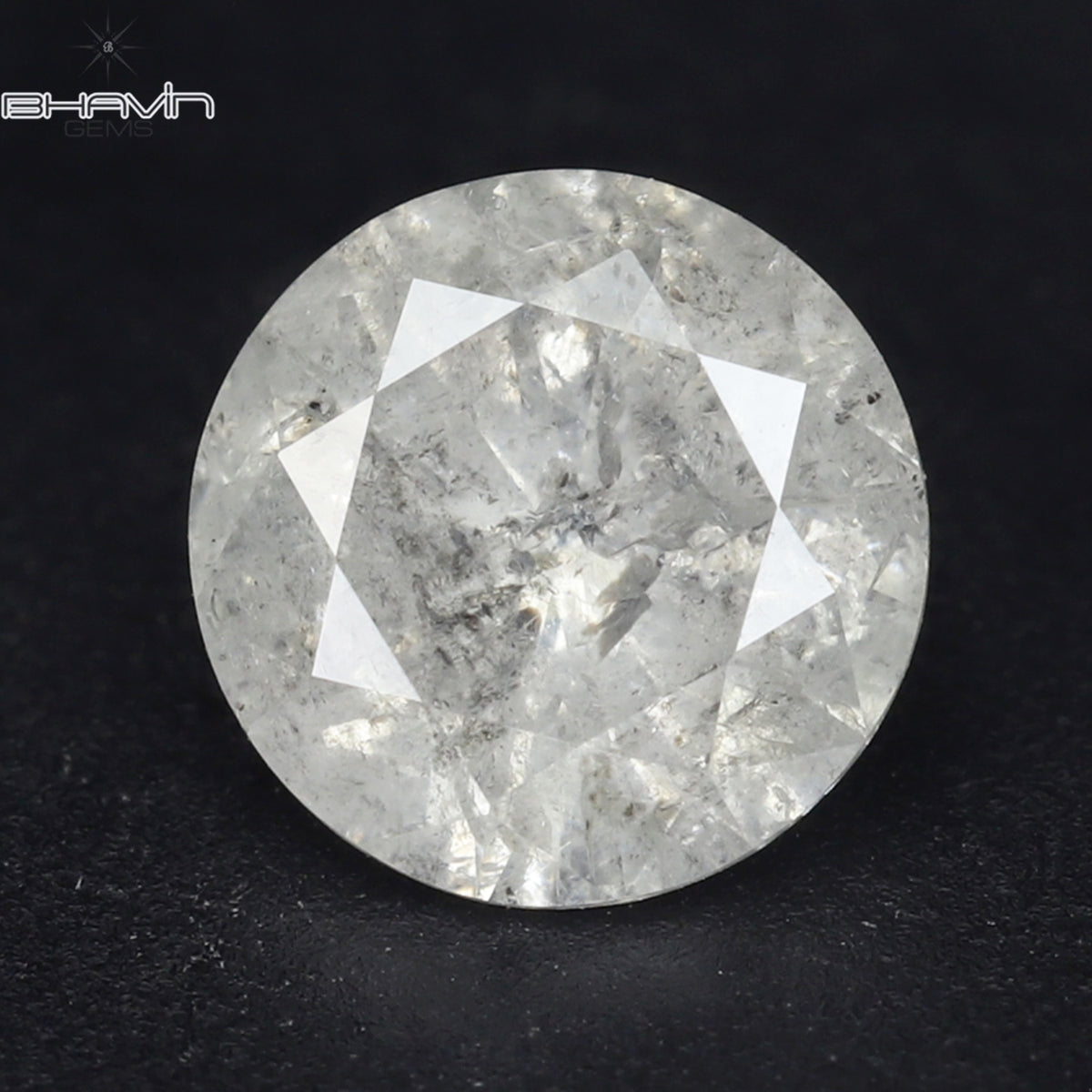 0.58 CT ラウンド シェイプ ナチュラル ダイヤモンド ホワイト カラー I3 クラリティ (5.30 MM)