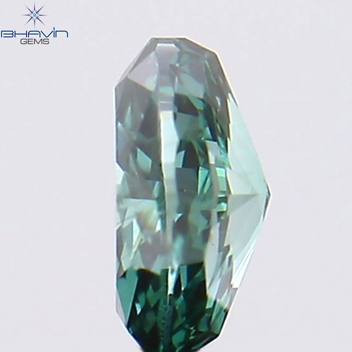 0.19 CT Natural Oval Diamond Enhanced Blue Color Clarity SI2 (3.99 MM)