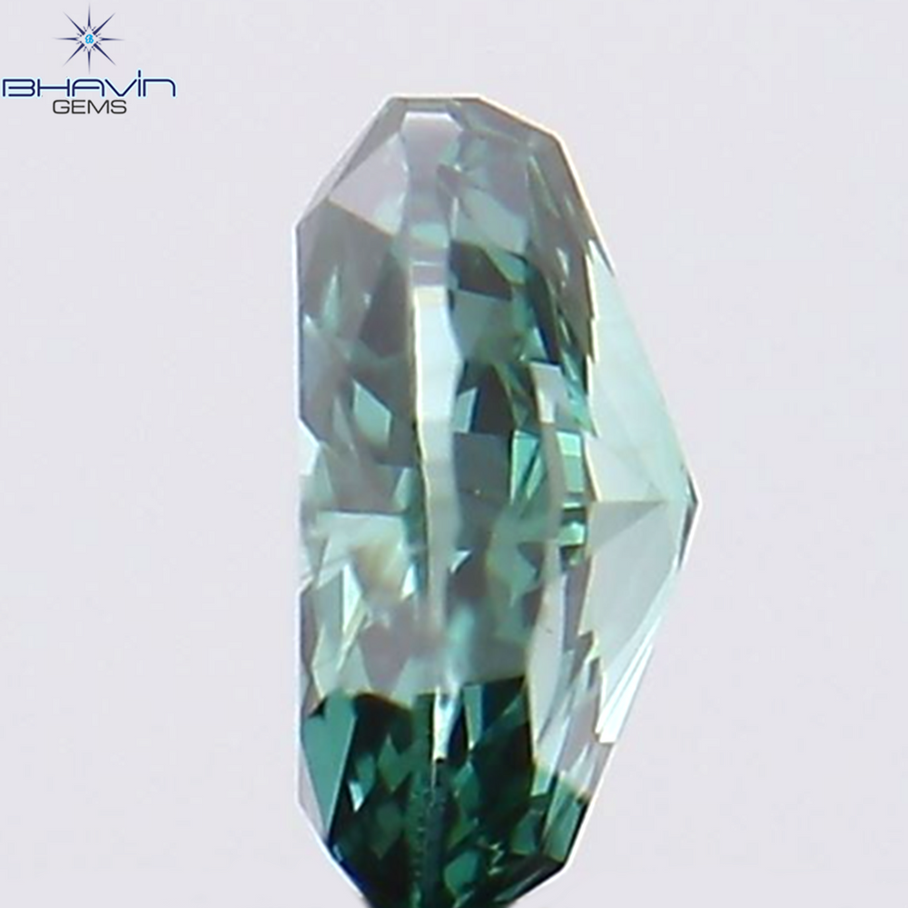 0.19 CT オーバル シェイプ ナチュラル ダイヤモンド ブルー カラー SI2 クラリティ (3.99 MM)