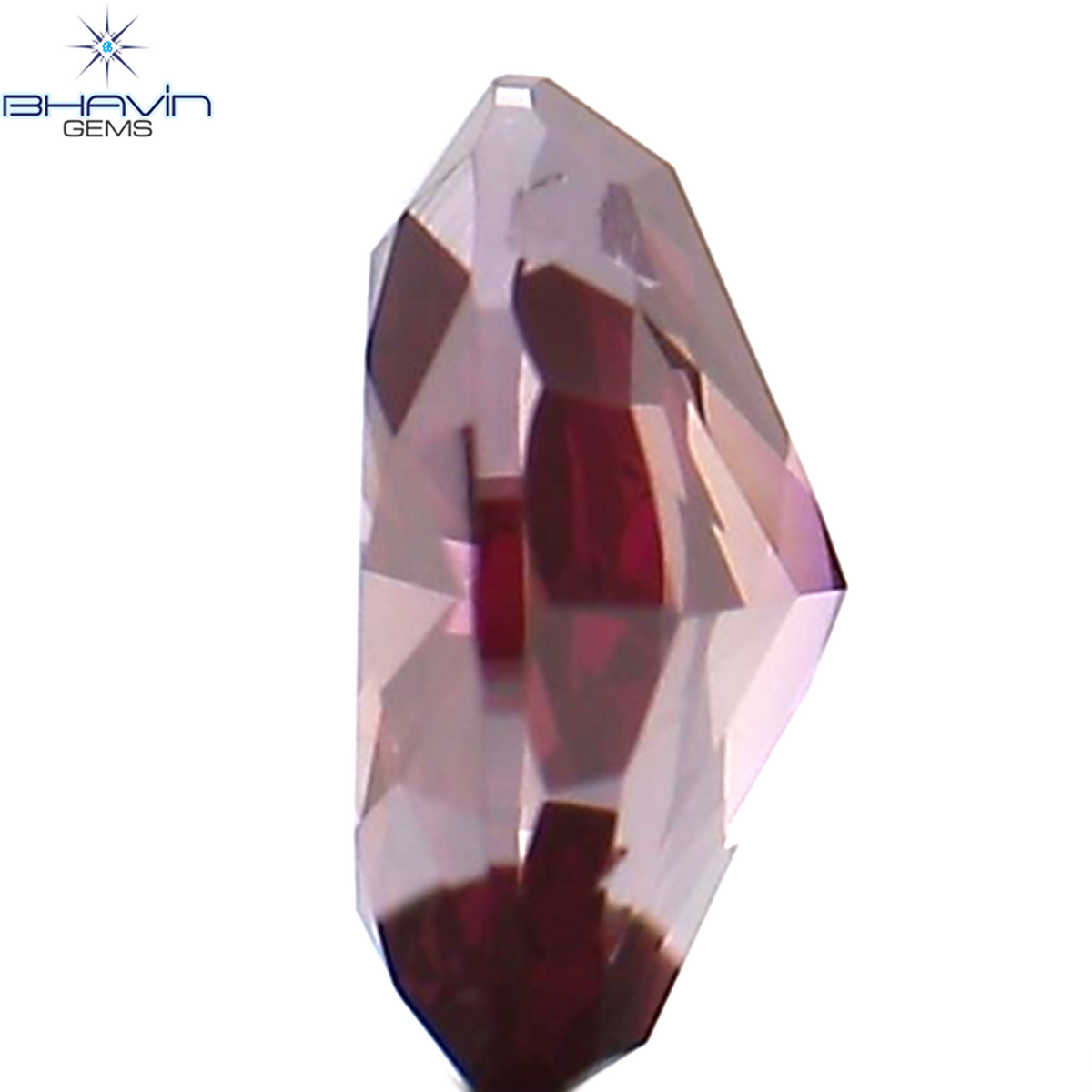 0.22 CT Natural Oval Diamond Enhanced Pink Color Clarity VS1 (4.45 MM)