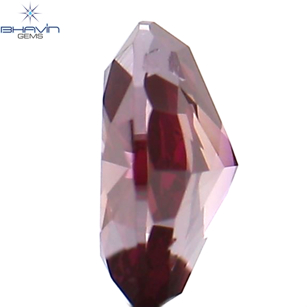 0.22 CT Oval Shape Natural Diamond Enhanced Pink Color VS1 Clarity (4.45 MM)