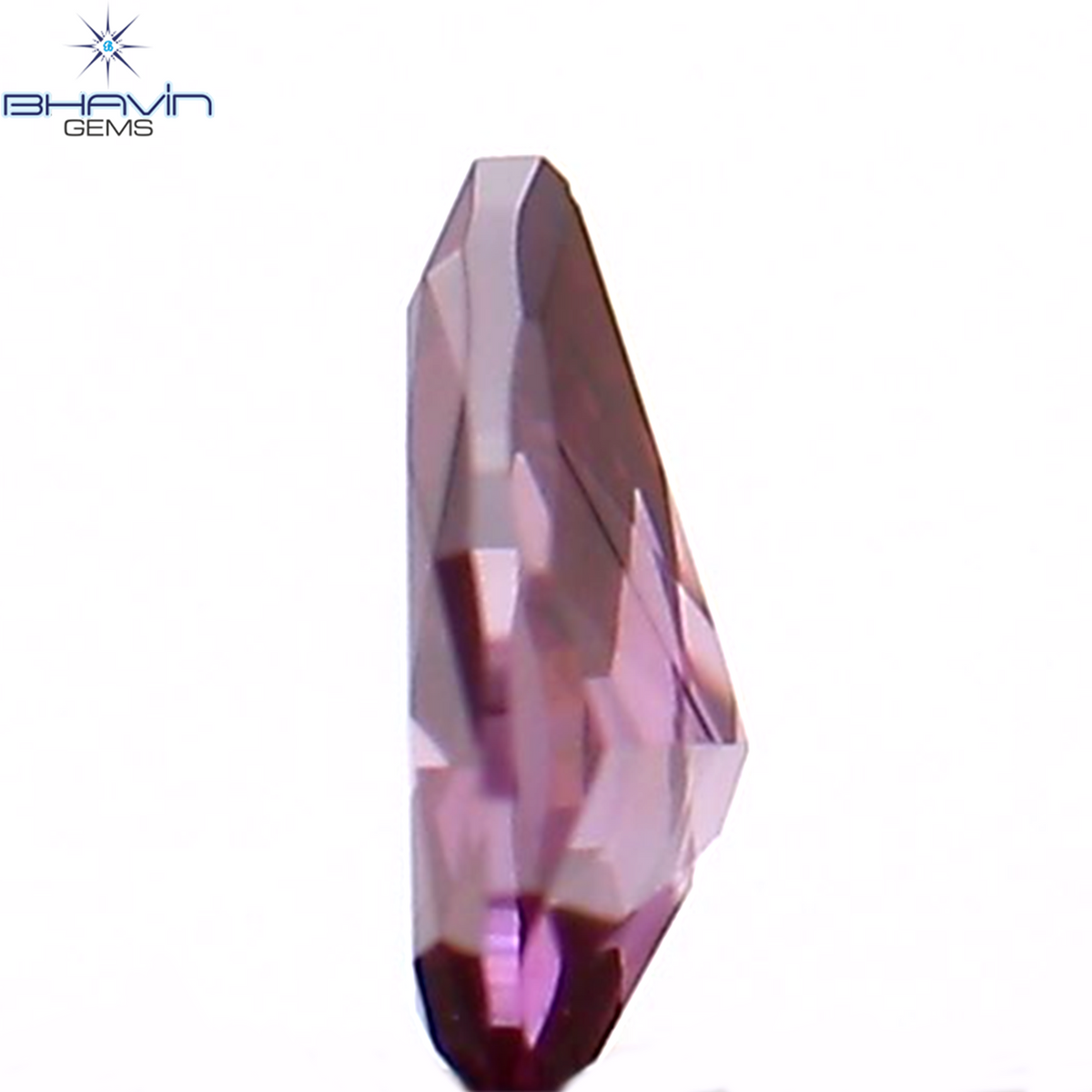 0.07 CT ペアシェイプ ナチュラル ダイヤモンド ピンク色 VS1 クラリティ (3.20 MM)